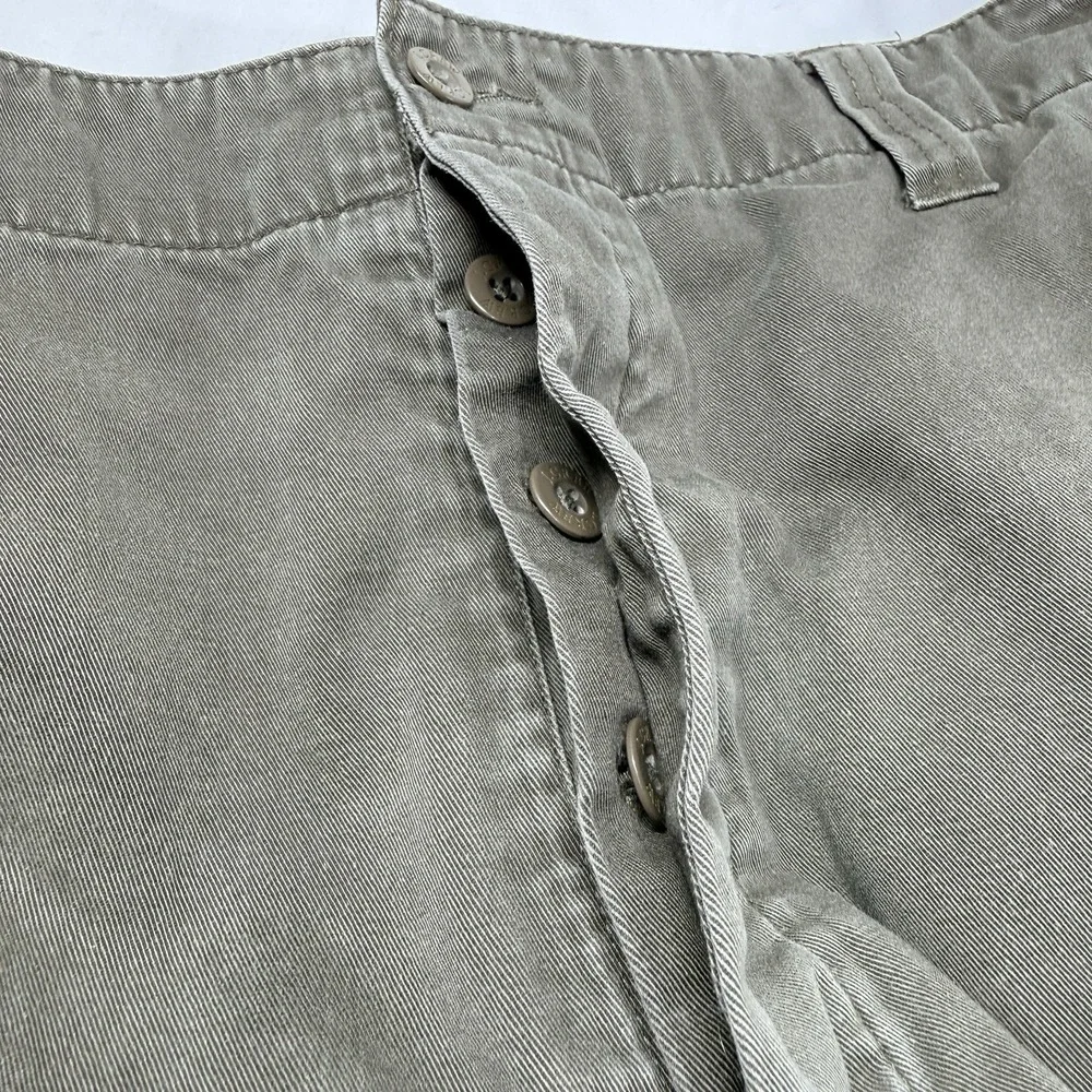 J. Crew Flannel Lined Cargo Pants Mens 40x32 Button Fly Brown Utility‎ Fade Y2k